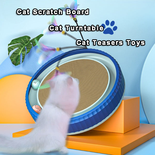 Relaxing Round Cat Scratching Board Wear-resistant Anti-scratch Claw Grinder Furniture Protector Pet Products