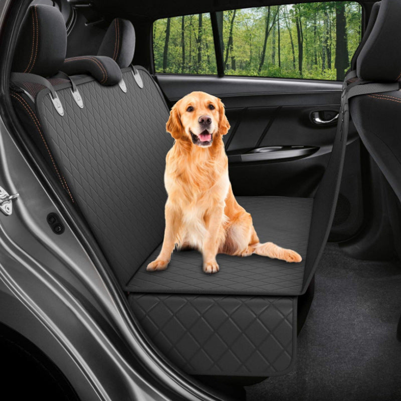 Pet/Dog Car Seat Cover View Mesh Pet Carrier Hammock Safety Protector Car Rear Back Seat Mat With Zipper And Pocket For Travel
