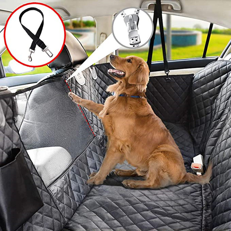 Waterproof Car Pet Seat Cover - Stress-Free Travel with Mesh Window