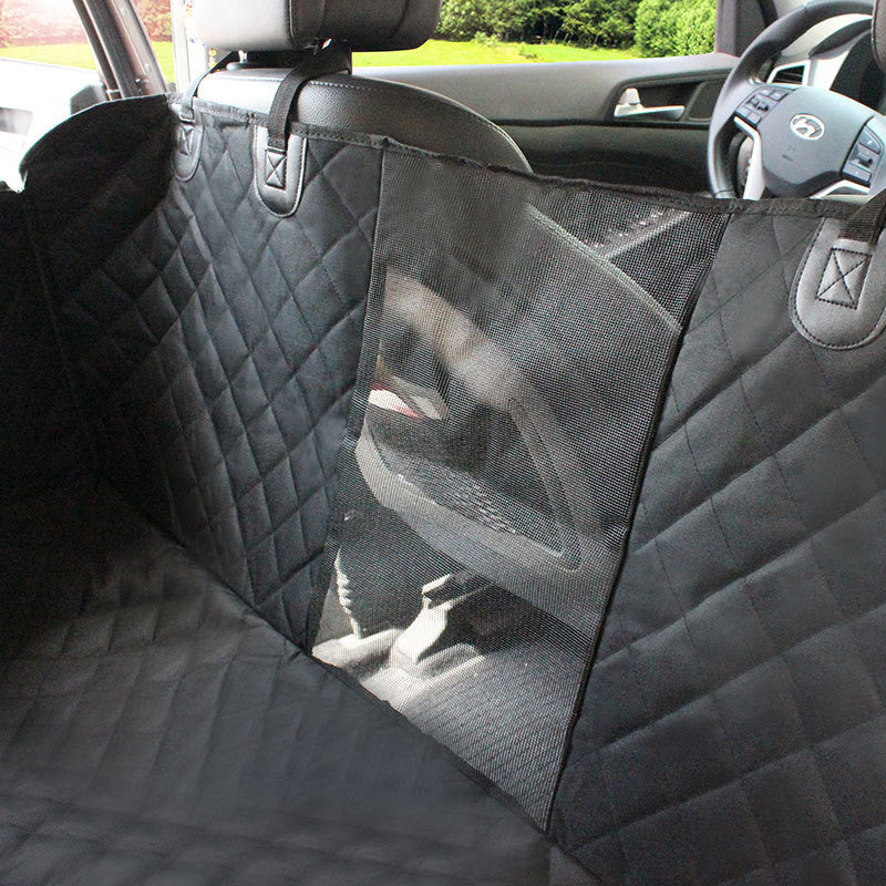 Waterproof Car Pet Seat Cover - Stress-Free Travel with Mesh Window