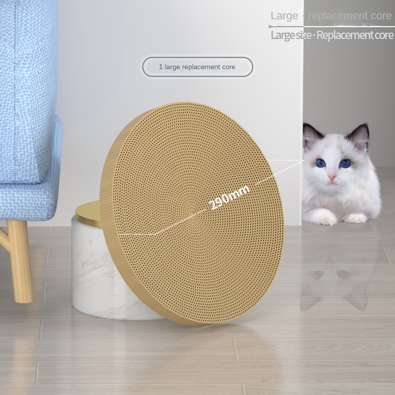 Relaxing Round Cat Scratching Board Wear-resistant Anti-scratch Claw Grinder Furniture Protector Pet Products