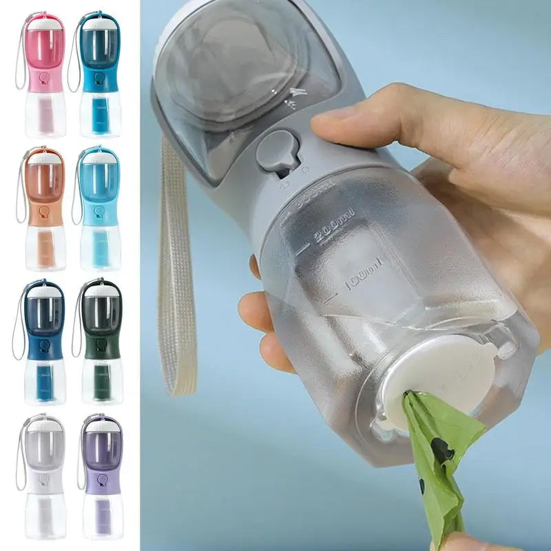 3-in-1 Portable Pet Travel Bottle - Stress-Free Walks & Outings