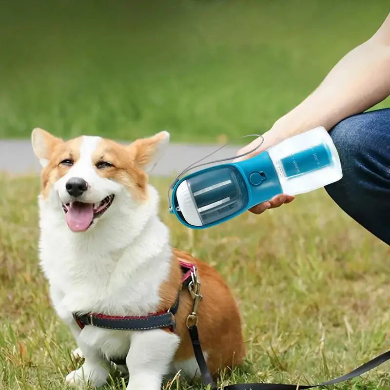 3-in-1 Portable Pet Travel Bottle - Stress-Free Walks & Outings
