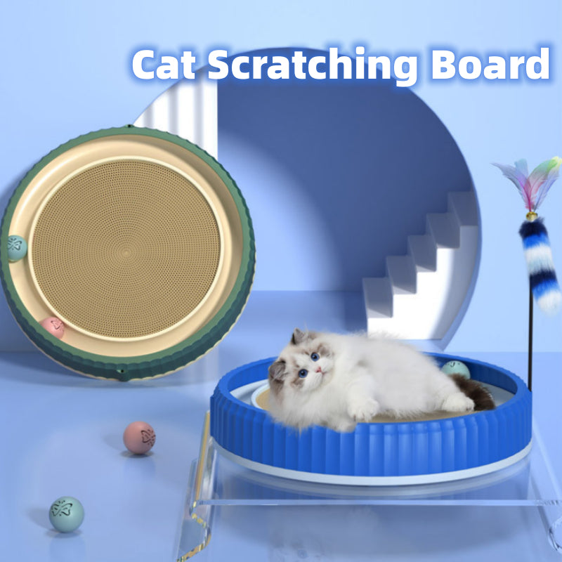 Relaxing Round Cat Scratching Board Wear-resistant Anti-scratch Claw Grinder Furniture Protector Pet Products