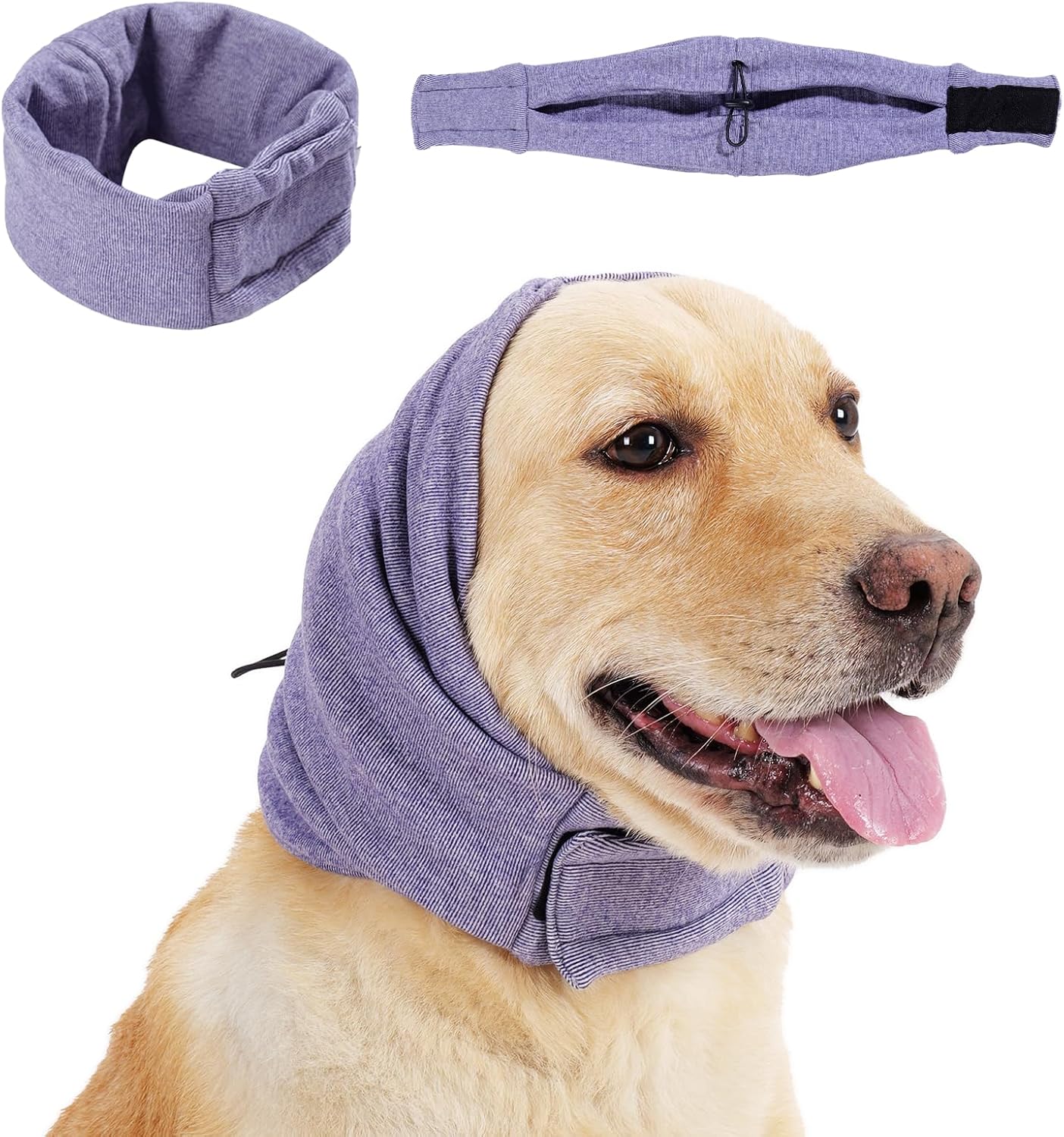 Dog Calming Hoodie - Anxiety Relief Ear Wrap for Noise Protection