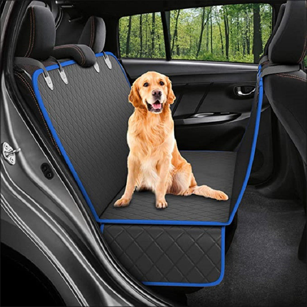 Pet/Dog Car Seat Cover View Mesh Pet Carrier Hammock Safety Protector Car Rear Back Seat Mat With Zipper And Pocket For Travel
